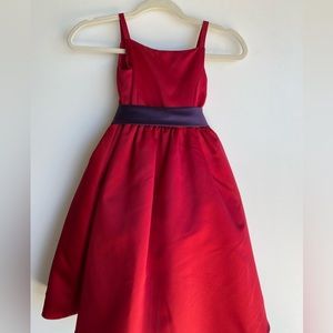 David’s Bridal Red Apple Flower Girl Dress SZ 5